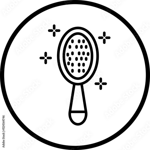 Baby hairbrush Vector Icon Style