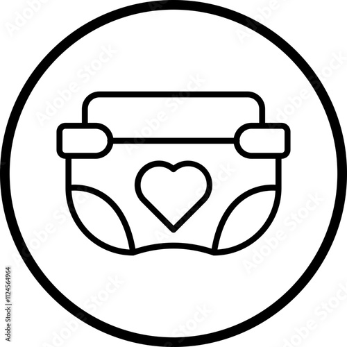 Diapers Vector Icon Style