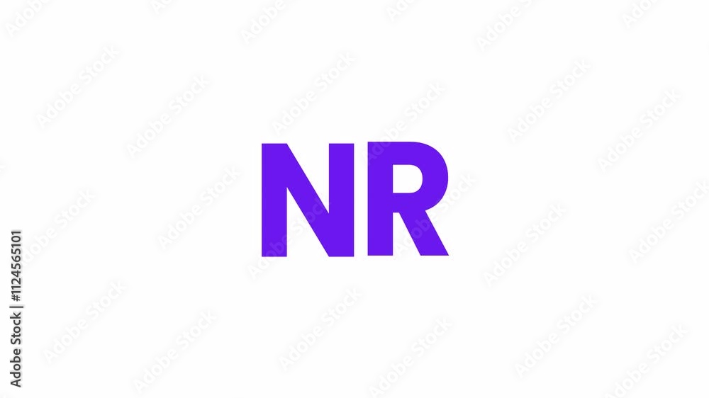 NR Text Animation. Alpha matte with transparent background 4K resolution. NR Text Animation. Alpha matte with transparent background 4K resolution.