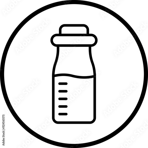 Milk bottle Vector Icon Style