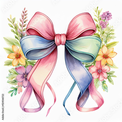 This delicate watercolor illustration enhances wedding invitations, menus, and branding efforts beautifully