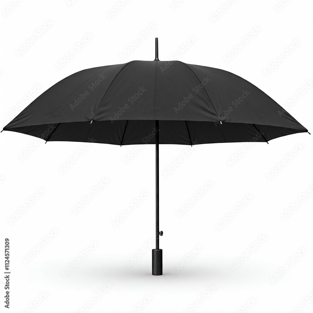 black umbrella isolated on white black umbrella isolated on white