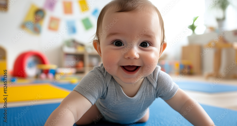 Fototapeta premium Nursery Childcare Preschool Baby Child Kid Playing