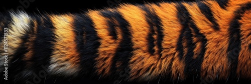 Tiger Fur Close Up Texture Pattern Stripes Wallpaper photo