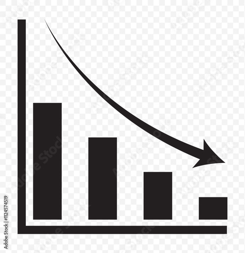 Increasing stocks icon vector. eps 10.