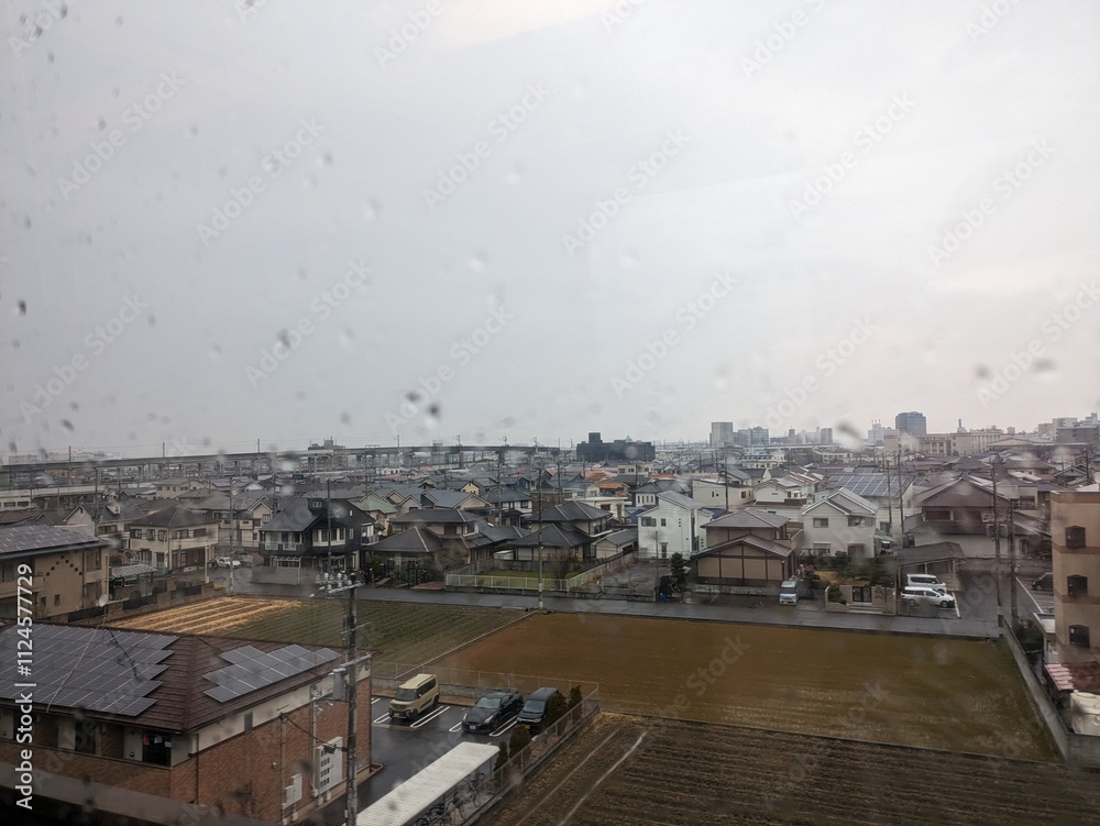 Vistas de las afueras de Tokio desde el tren. Vistas de las afueras de Tokio desde el tren.