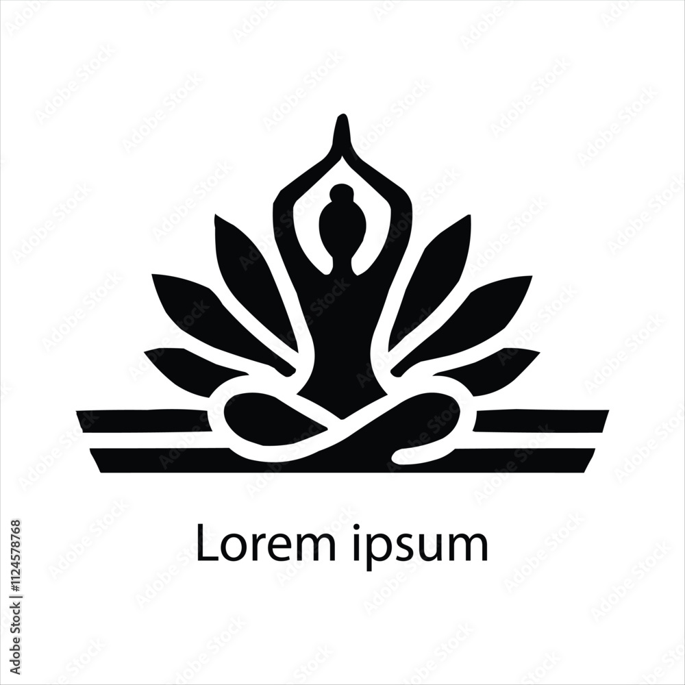 Obraz premium SoulAlign Minimalist Yoga Logos