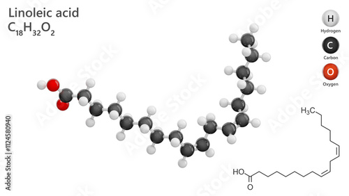 фотографія Molecules Linoleic Acid