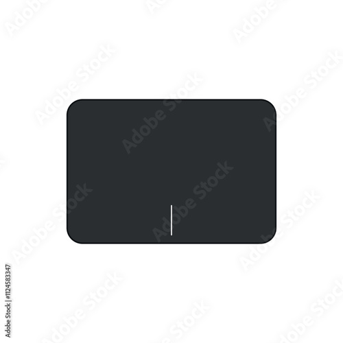 illustration of notebook touch area for websites and graphic resources.