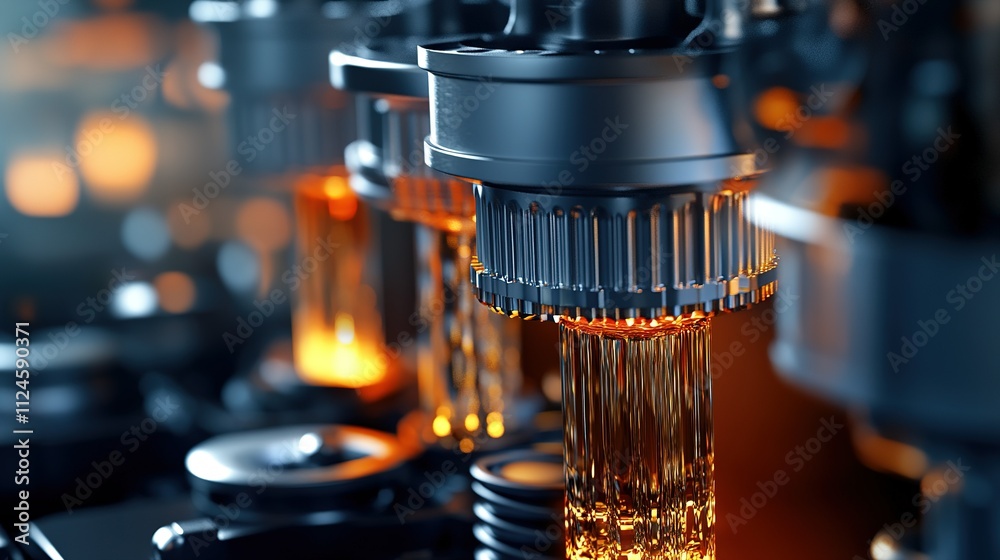 engine oil coating car pistons during operation, close-up engine oil coating car pistons during operation, close-up