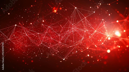 Abstract red digital background