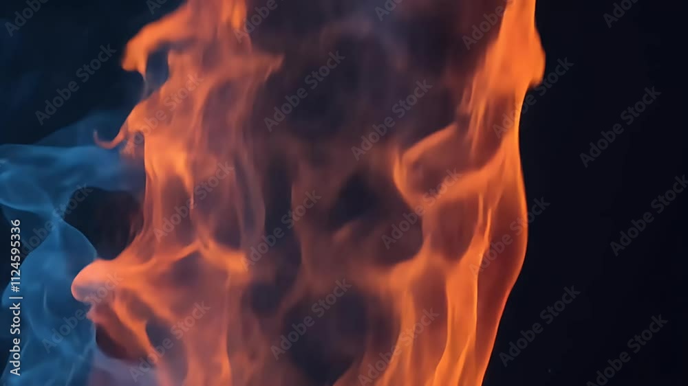 texture paint blue navy design art splotch effect orange fire forest beautiful night motion abstract