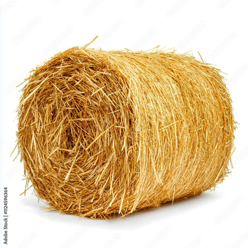 Hay bale, straw bale isolated on white background. Hay bale, straw bale isolated on white background.