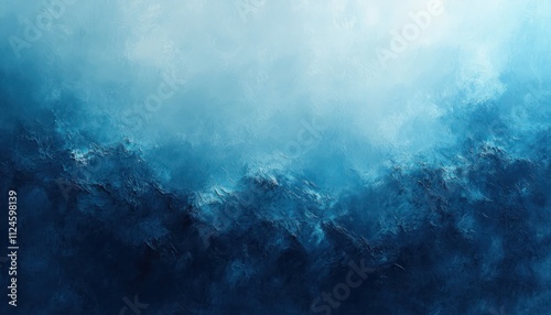 Wallpaper Mural Serene Blue Abstract Impressionist Studio Backdrop for Portraits Soft Lighting Textured Canvas Torontodigital.ca