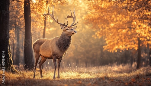 Wallpaper Mural Majestic Deer in Autumn Forest Torontodigital.ca