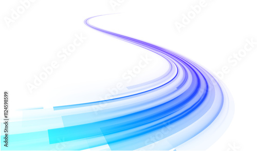 Neon stripes in the form of drill, turns and swirl. Speed of light concept background. Abstract background rotational border lines, png, effect, wave,neon,line. 