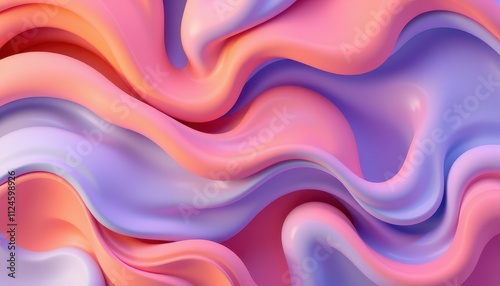 Abstract Pink and Purple Wave Pattern Design