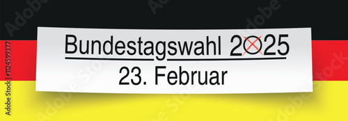 Deutschland Bundestagswahl am 23. Februar 2025