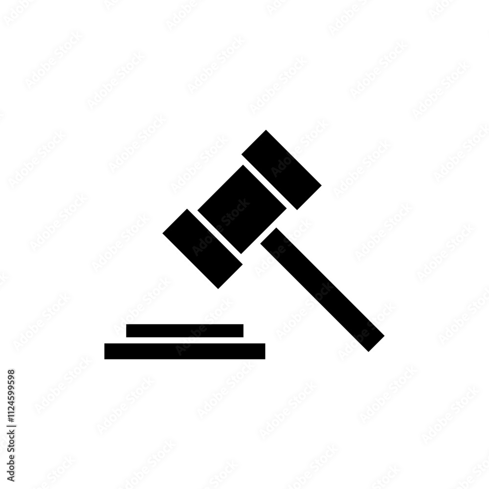 Gavel icon vector. judge gavel sign and symbol. law icon. auction hammer Gavel icon vector. judge gavel sign and symbol. law icon. auction hammer