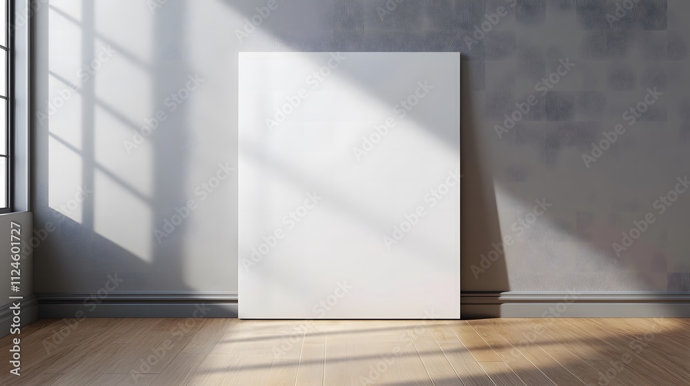 empty blank canvas lay on the floor empty blank canvas lay on the floor