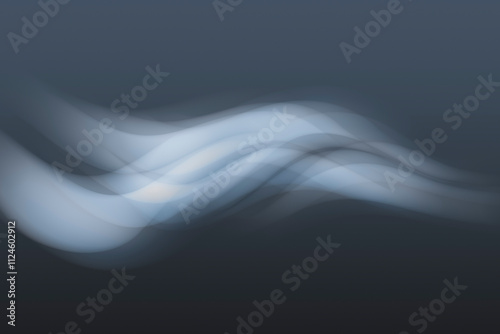 Abstract flowing shapes with serene energy photo