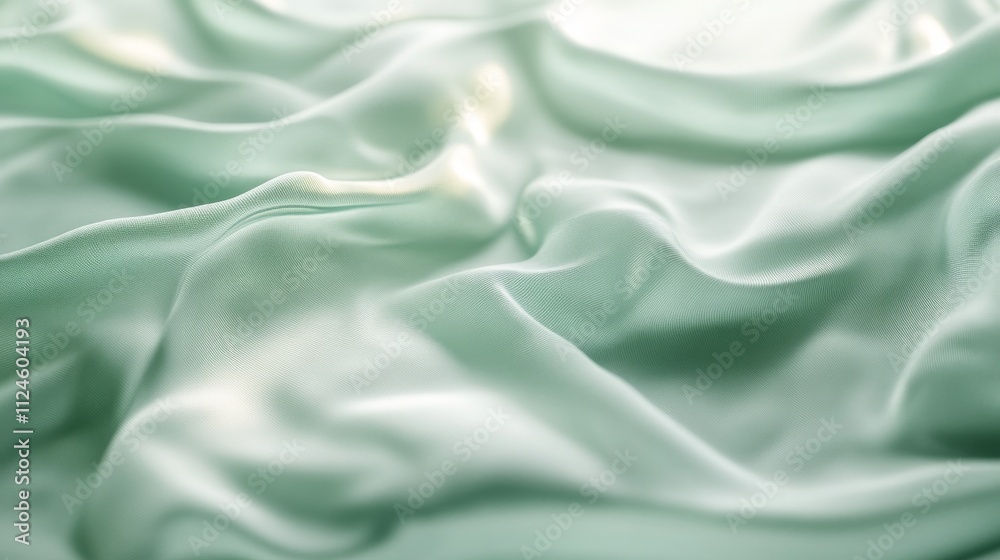 Obraz premium silky green textile texture may used as background