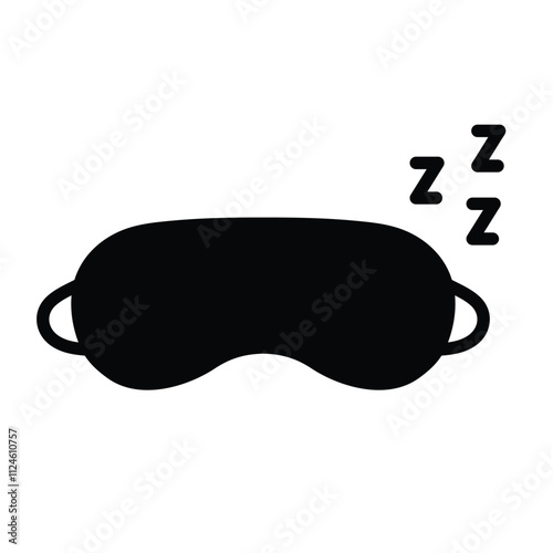 sleeping mask icon vector sleep sign