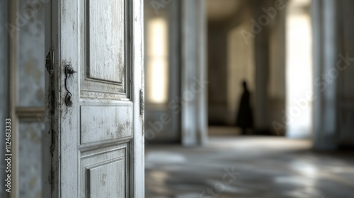 Mysterious Doorway in Abandoned Space photo