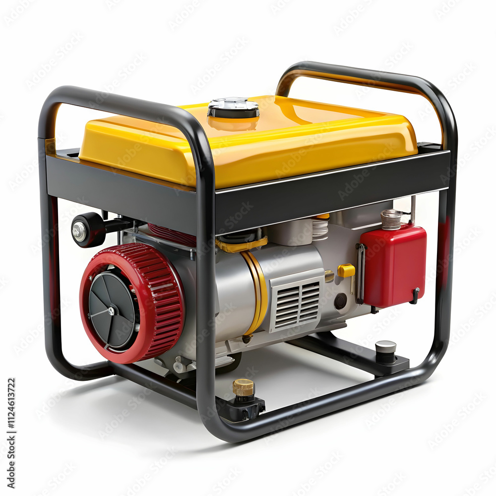 Fototapeta premium gasoline generator white background