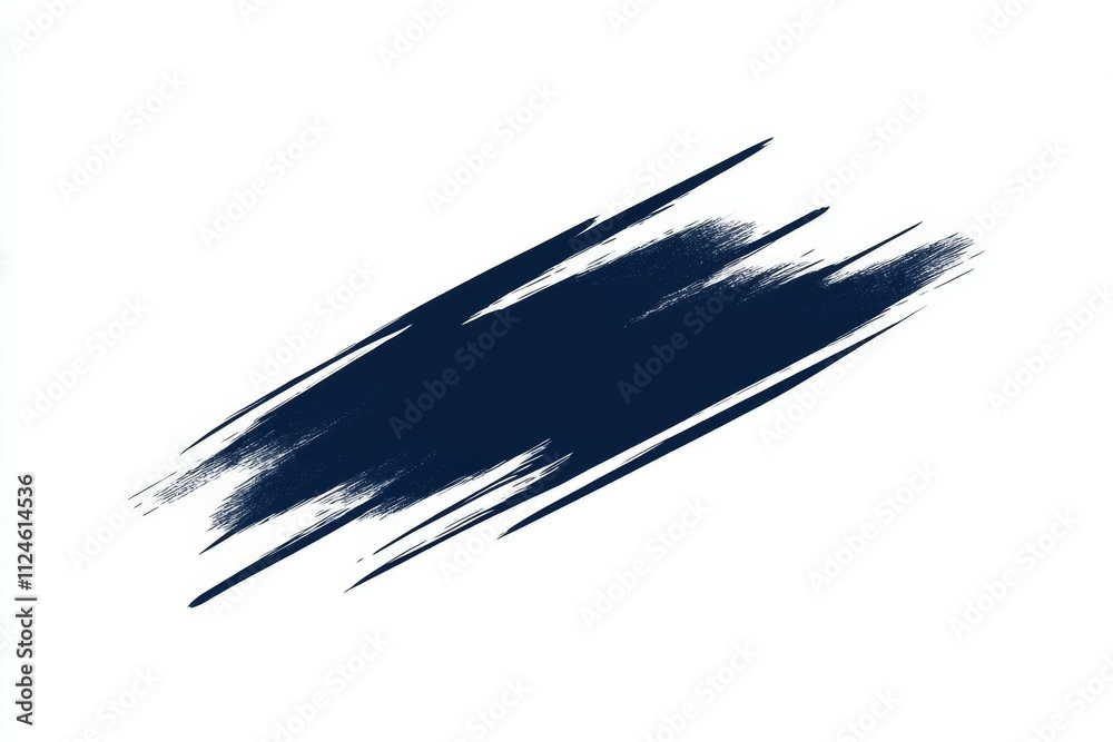 A blue brush stroke on a white background A blue brush stroke on a white background