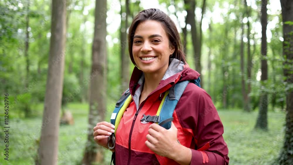 Portrait of a beautiful female hiker Portrait of a beautiful female hiker