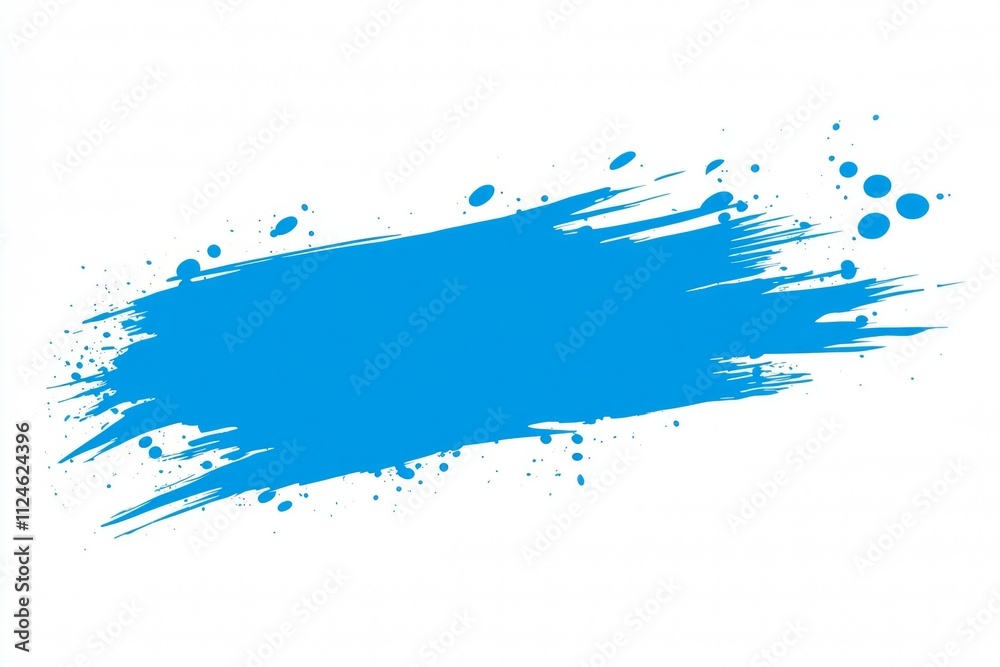 A blue brush stroke with white background A blue brush stroke with white background