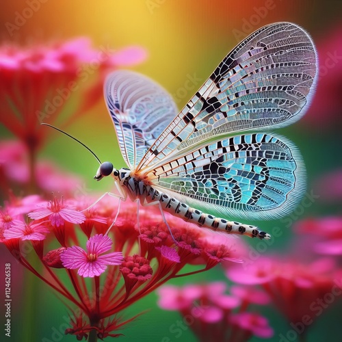 179 Lacewing (Neuroptera) A delicate insect with lacy wings ofte photo