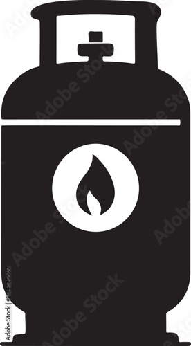 Gas Tank Silhouette Vector Illustration Design