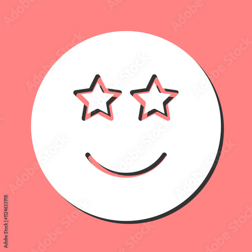 Star-Struck Vector Icon