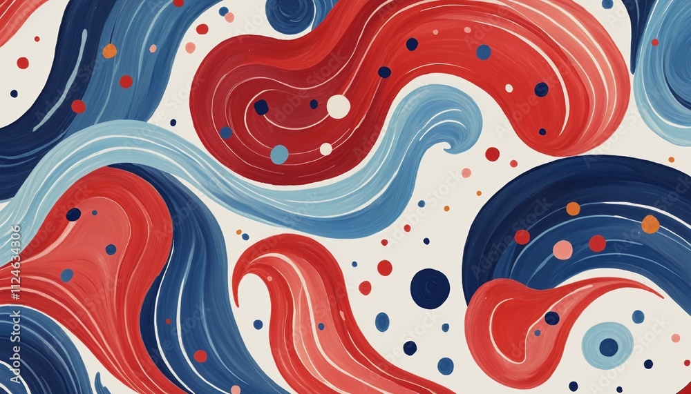 Fototapeta premium Colorful Pattern, Illustration, Wall Paper Design
