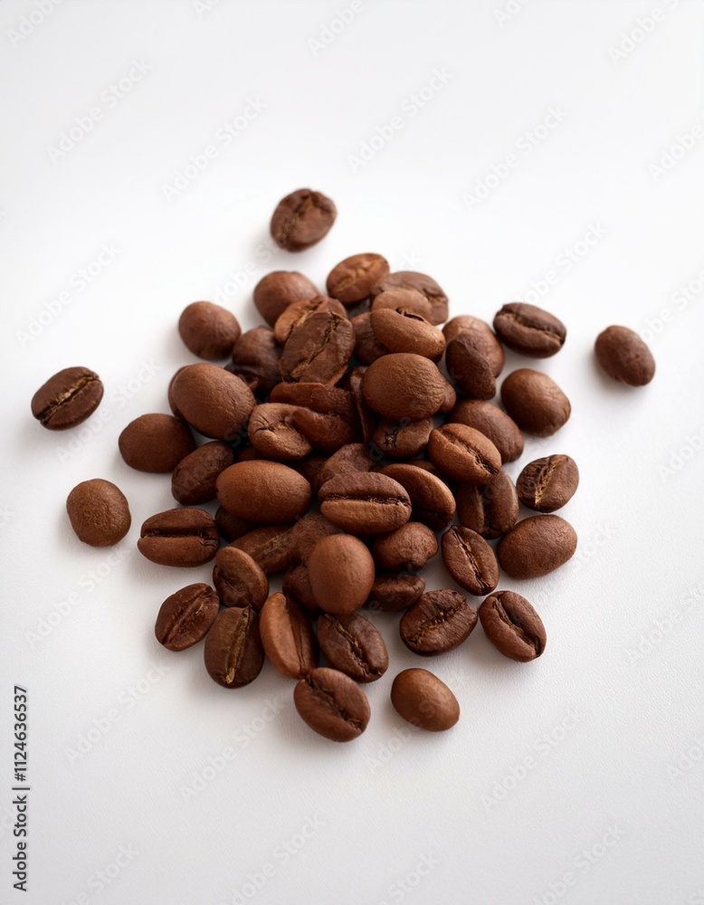 coffee beans on a white background coffee beans on a white background