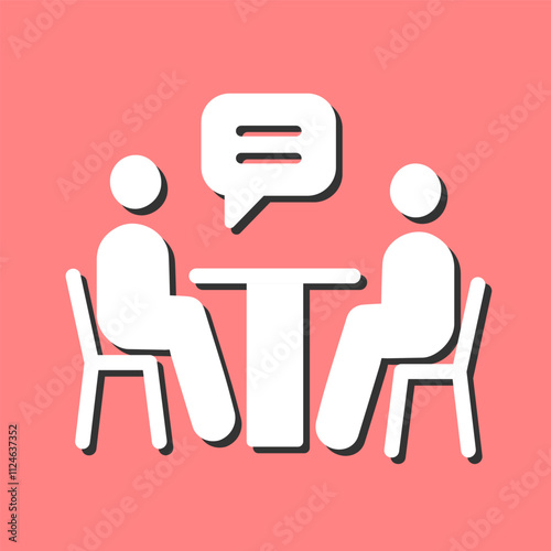 News Interview Vector Icon
