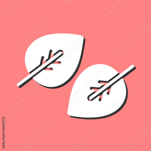 Fallen Leaf Vector Icon