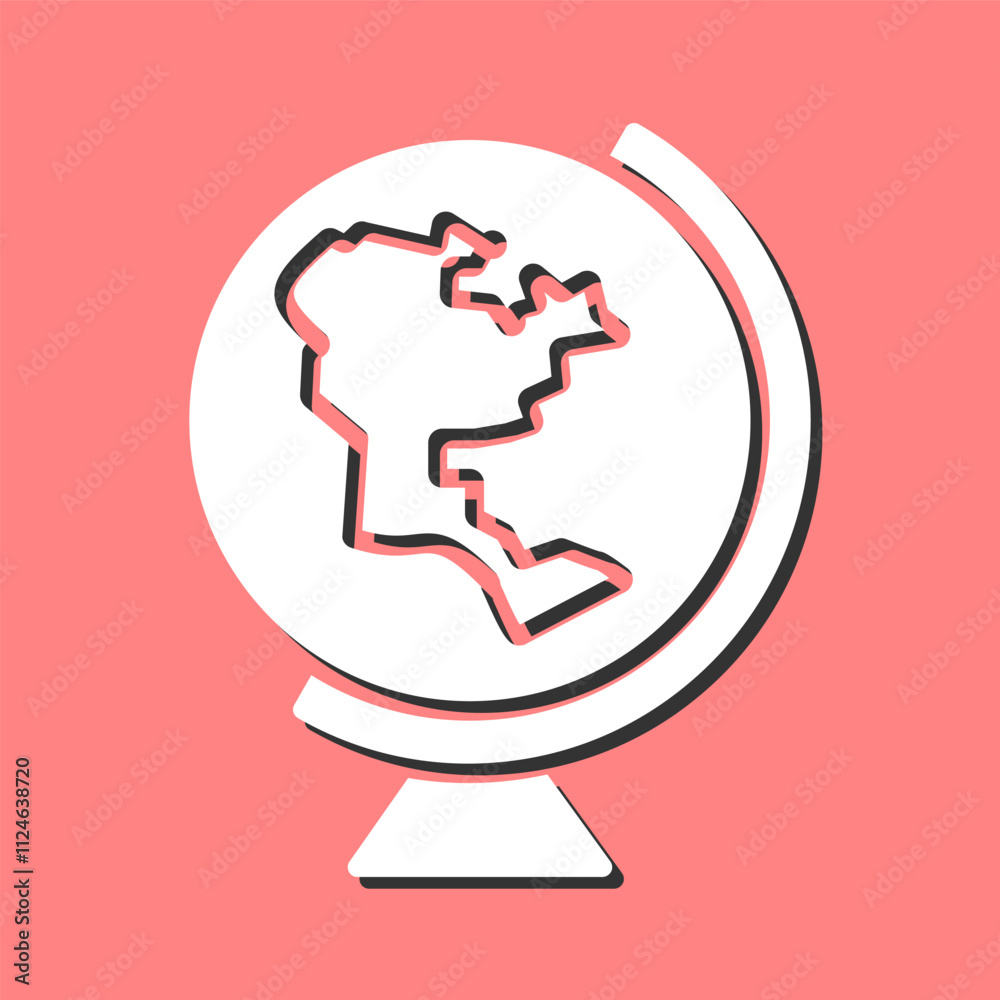 Earth Globe Americas Vector Icon Earth Globe Americas Vector Icon
