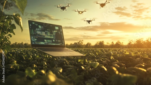Precision Farming with Drones and Laptop