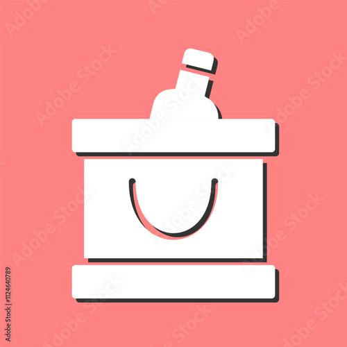 Wine Cooler Vector Icon