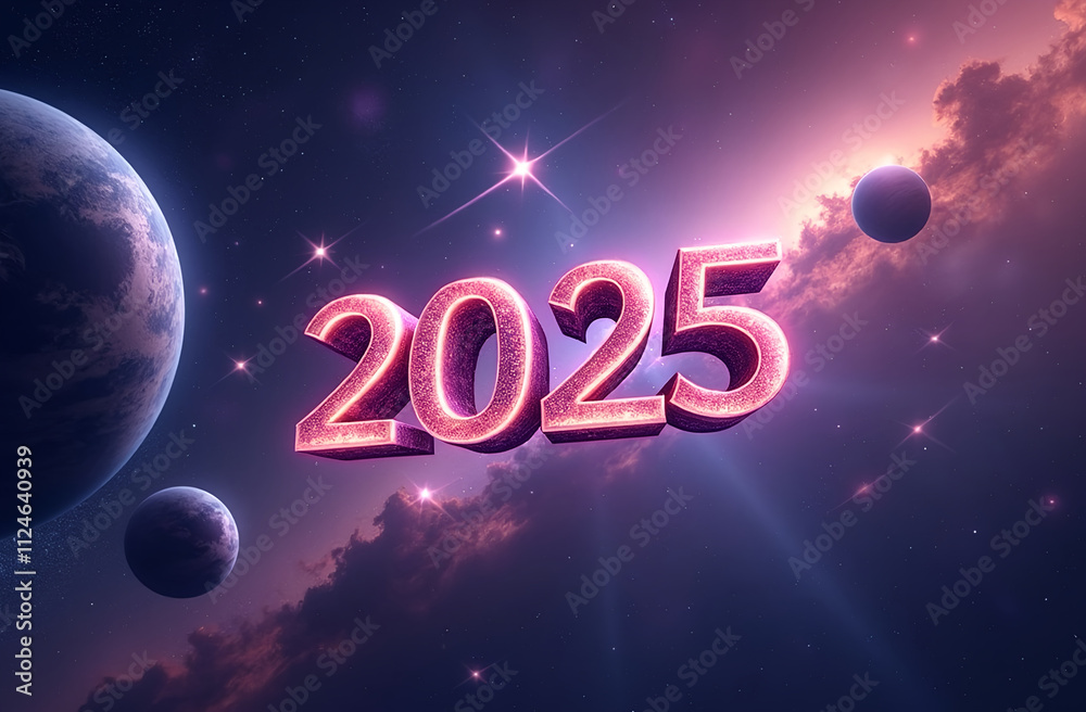 Happy new year 2025 banner/ illustration/ greeting card design Happy new year 2025 banner/ illustration/ greeting card design