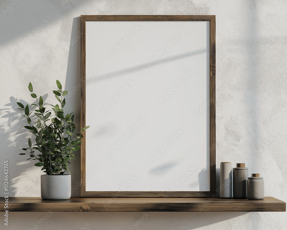 Modern, minimalist frame mock-up, simple design Modern, minimalist frame mock-up, simple design