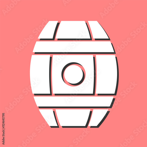 Wine Barrels Vector Icon