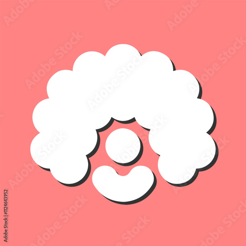 Clown Wig Vector Icon