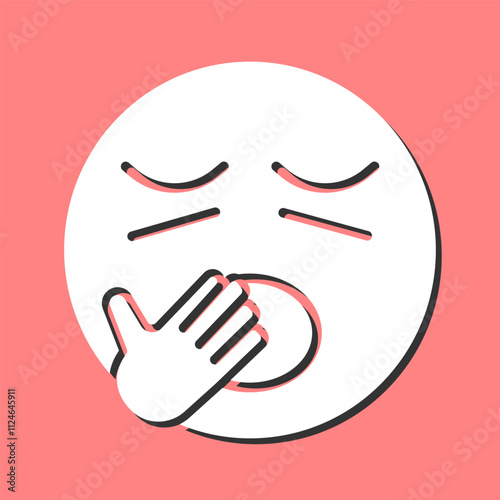 Yawning Face Vector Icon