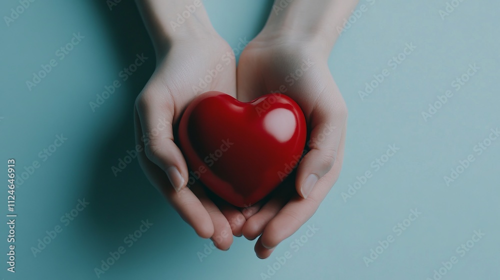 A Heart Held in Caring Hands: A Symbol of Love and Compassion A Heart Held in Caring Hands: A Symbol of Love and Compassion