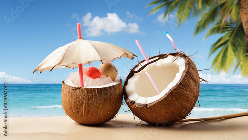 Wallpaper Mural Coconut Drink Torontodigital.ca