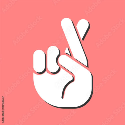 Crossed Fingers Vector Icon